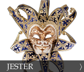 Decorative Venetian Masquerade Mask Jester